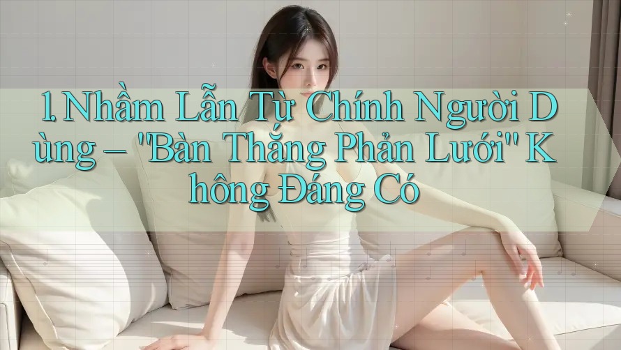 1. Nhầm Lẫn Từ Chính Người Dùng – “Bàn Thắng Phản Lưới” Không Đáng Có 1. Nhầm Lẫn Từ Chính Người Dùng – “Bàn Thắng Phản Lưới” Không Đáng Có