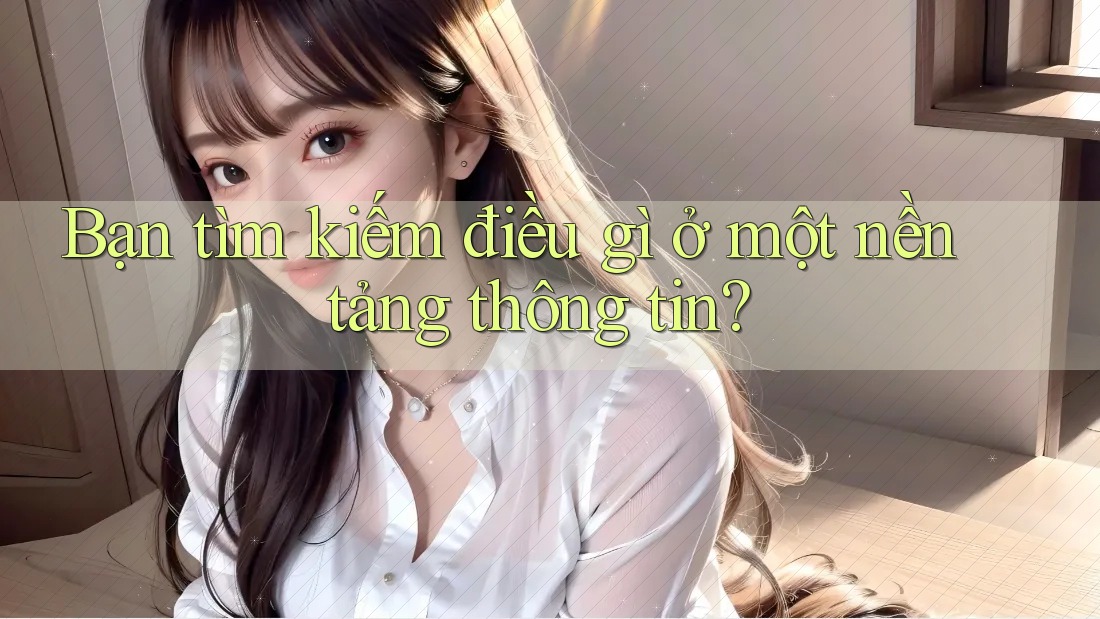 Bạn tìm kiếm điều gì ở một nền tảng thông tin? Bạn tìm kiếm điều gì ở một nền tảng thông tin?