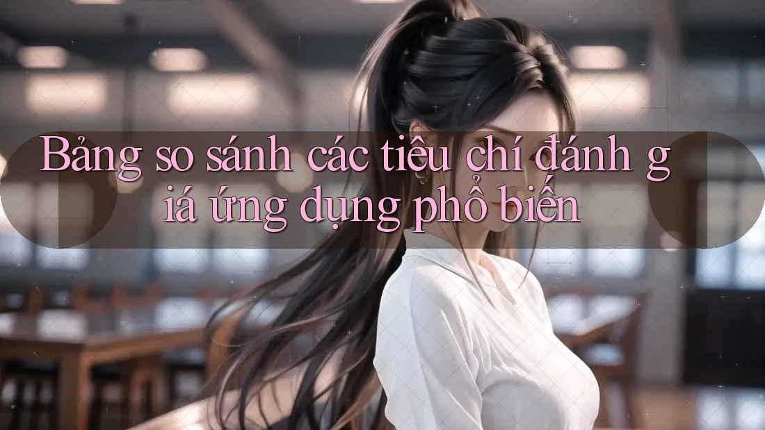 Bảng so sánh các tiêu chí đánh giá ứng dụng phổ biến Bảng so sánh các tiêu chí đánh giá ứng dụng phổ biến