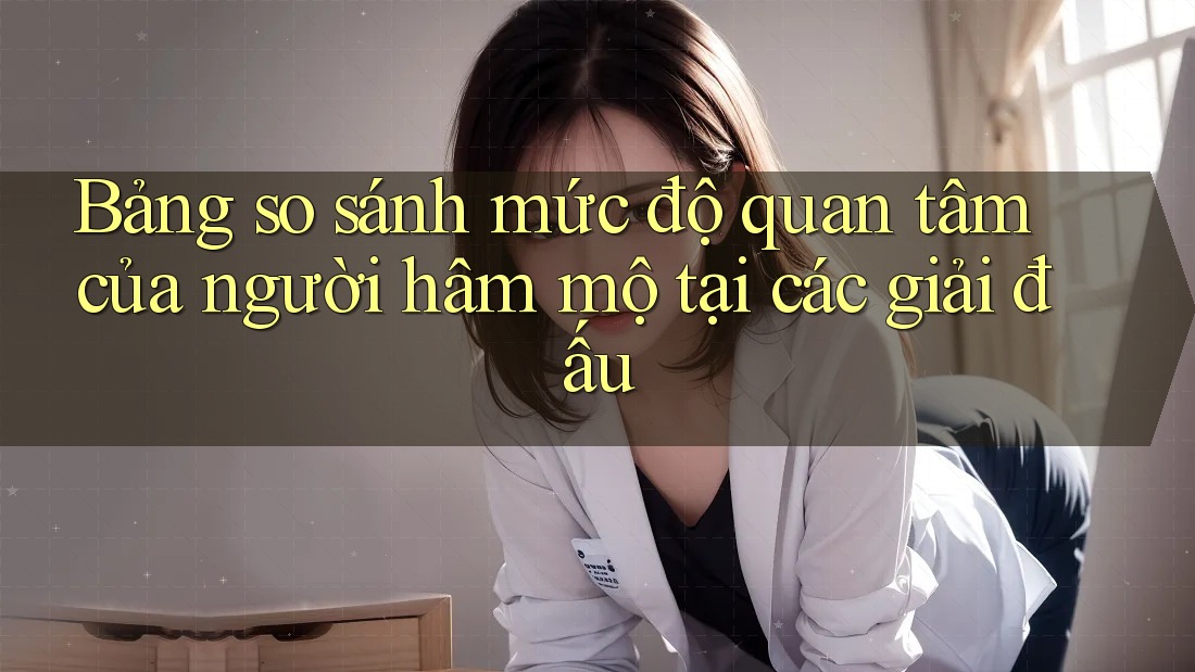 Bảng so sánh mức độ quan tâm của người hâm mộ tại các giải đấu Bảng so sánh mức độ quan tâm của người hâm mộ tại các giải đấu