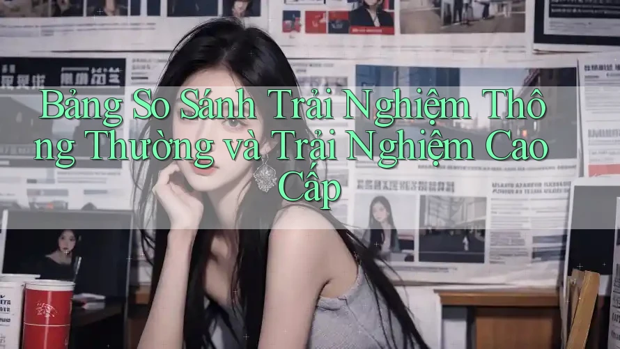 Bảng so sánh trải nghiệm thông thường và trải nghiệm cao cấp