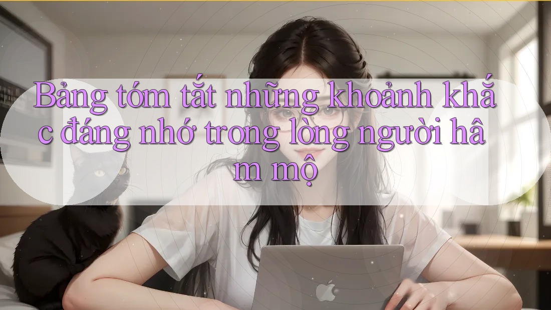 Bảng tóm tắt những khoảnh khắc đáng nhớ trong lòng người hâm mộ Bảng tóm tắt những khoảnh khắc đáng nhớ trong lòng người hâm mộ