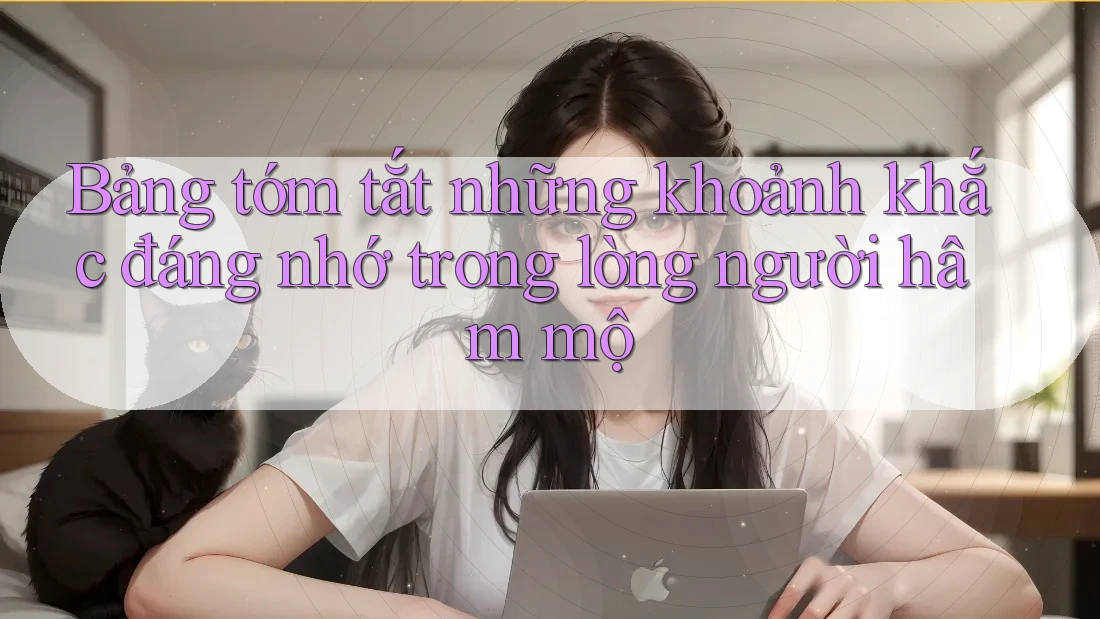 Bảng tóm tắt những khoảnh khắc đáng nhớ trong lòng người hâm mộ Bảng tóm tắt những khoảnh khắc đáng nhớ trong lòng người hâm mộ