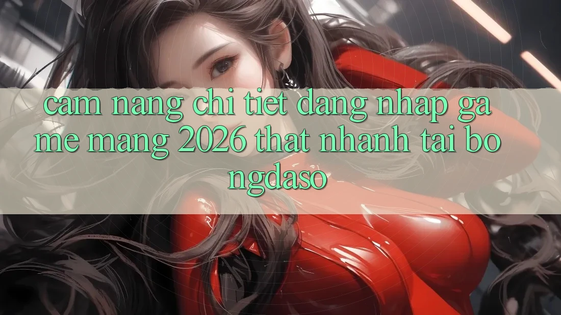 Cẩm nang Chi Tiết: Đăng Nhập Game mạng 2026 Thật Nhanh Tại Bongdaso