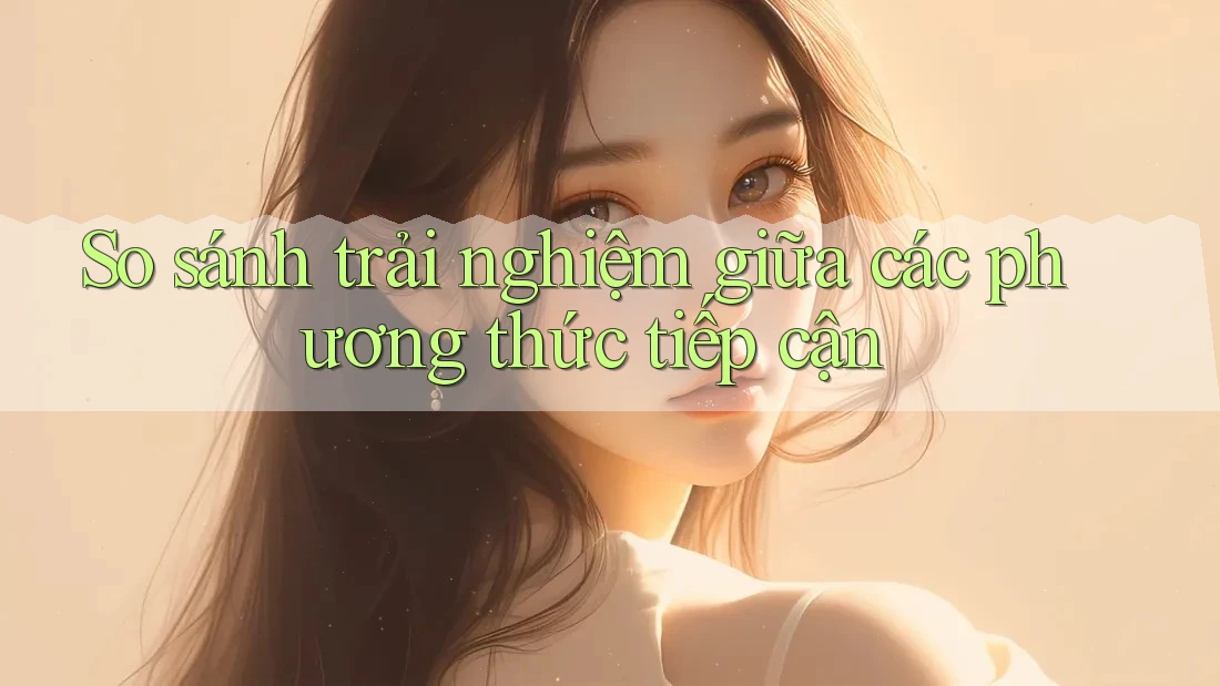 So sánh trải nghiệm giữa các phương thức tiếp cận So sánh trải nghiệm giữa các phương thức tiếp cận