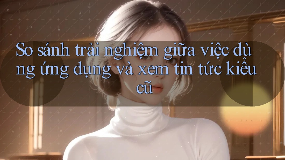 So sánh trải nghiệm giữa việc dùng ứng dụng và xem tin tức kiểu cũ