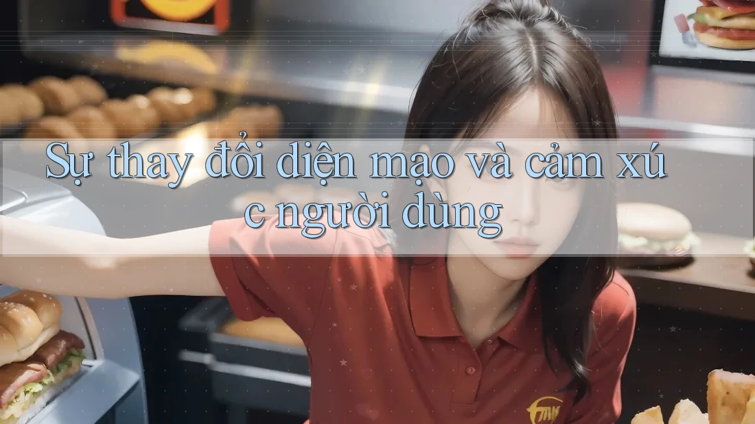 Sự thay đổi diện mạo và cảm xúc người dùng Sự thay đổi diện mạo và cảm xúc người dùng