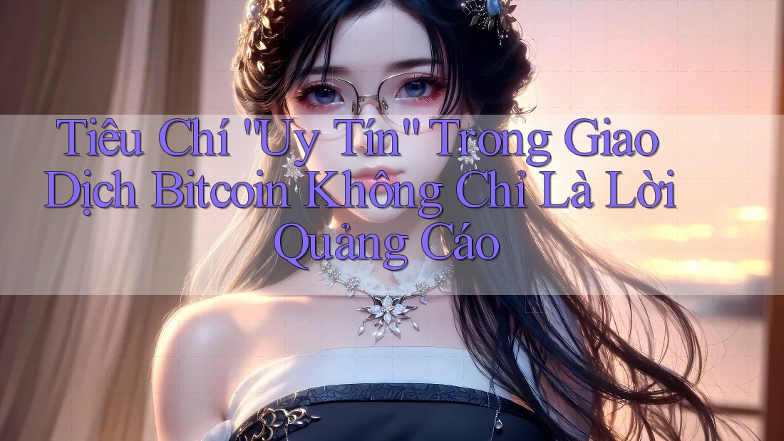 Tiêu Chí “Uy Tín” Trong Giao Dịch Bitcoin Không Chỉ Là Lời Quảng Cáo Tiêu Chí “Uy Tín” Trong Giao Dịch Bitcoin Không Chỉ Là Lời Quảng Cáo