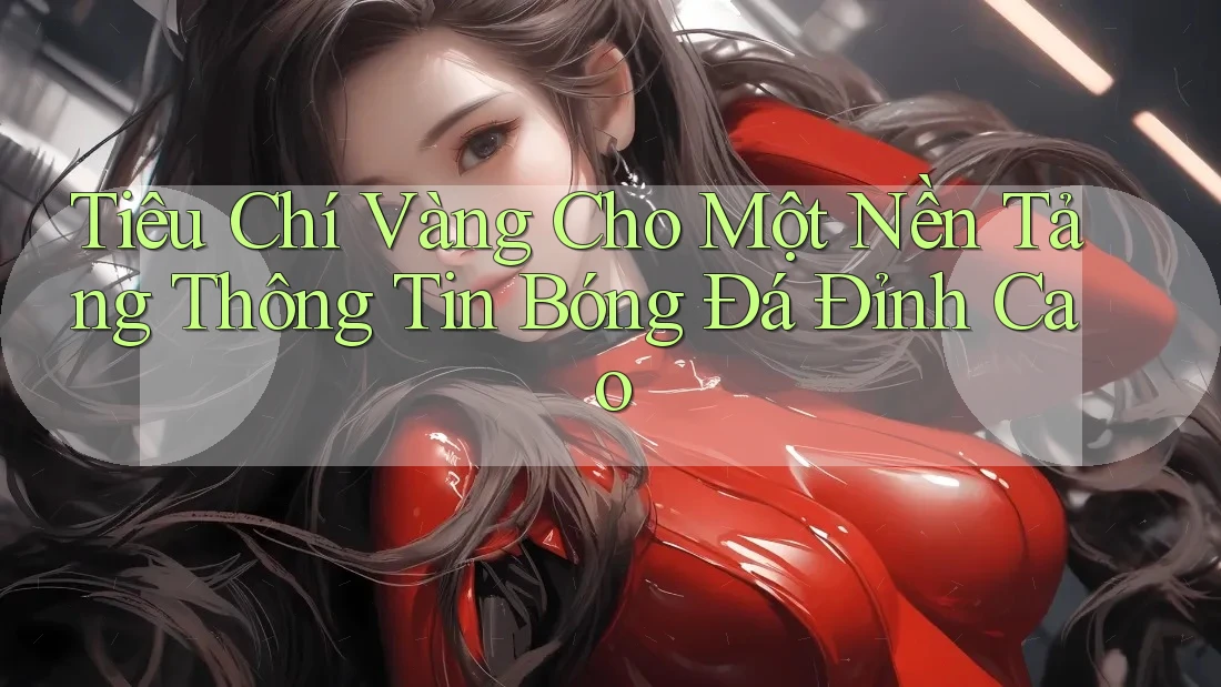 Tiêu Chí Vàng Cho Một Nền Tảng Thông Tin Bóng Đá Đỉnh Cao Tiêu Chí Vàng Cho Một Nền Tảng Thông Tin Bóng Đá Đỉnh Cao